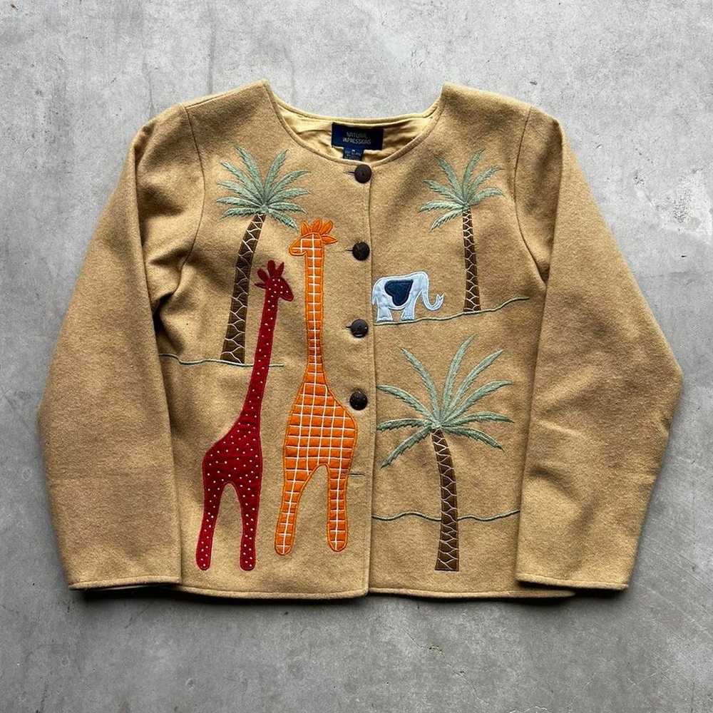 Vintage Y2K Embroidered Animal Jacket - image 1