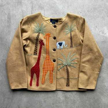 Vintage Y2K Embroidered Animal Jacket - image 1