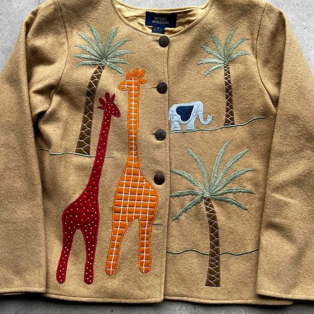 Vintage Y2K Embroidered Animal Jacket - image 2