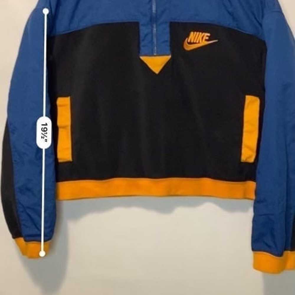 Vintage Nike Sportswear 1/4 Zip Fleece Sweater Cr… - image 3