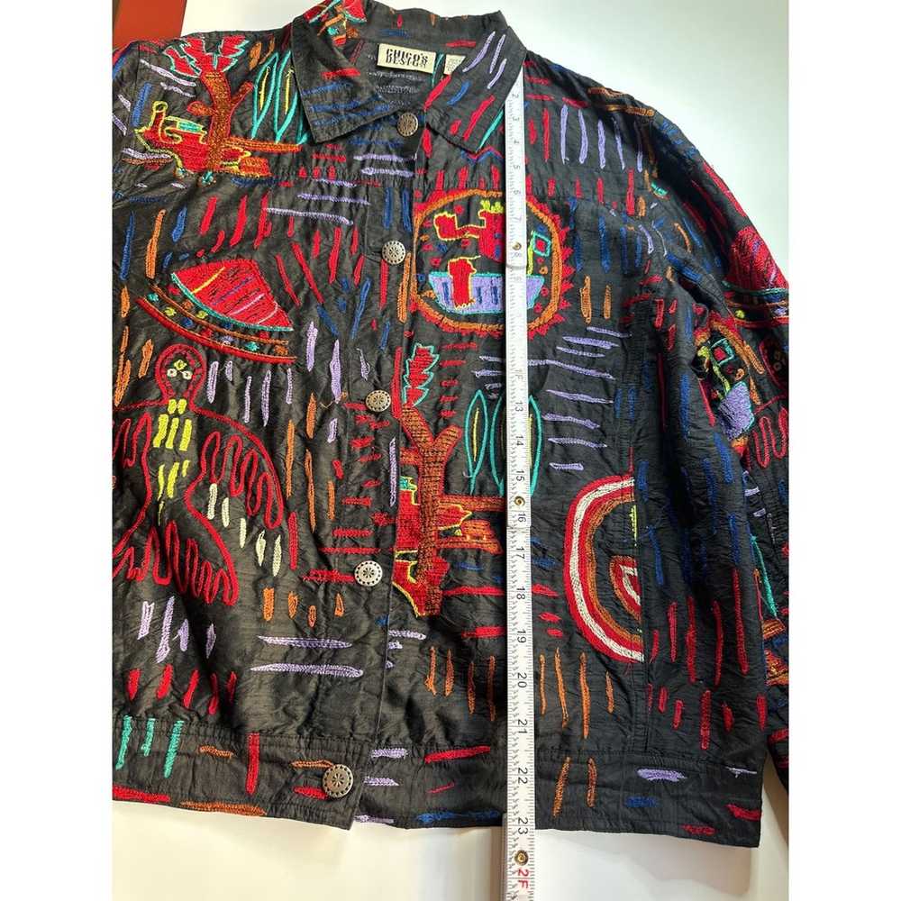 Chicos Design Arca Vintage Silk Jacket - image 9