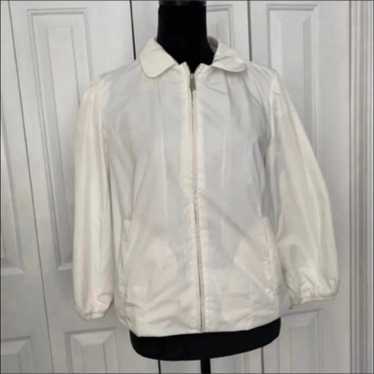 Jacket lightweight banana republic white Banana Re