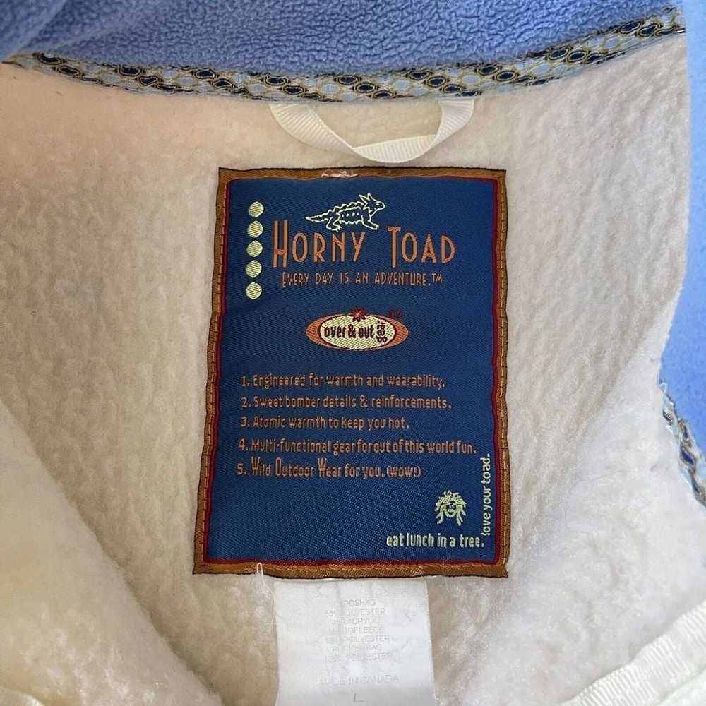 Vintage Horny Toad Sherpa Fleece Oatmeal Cream Ve… - image 5