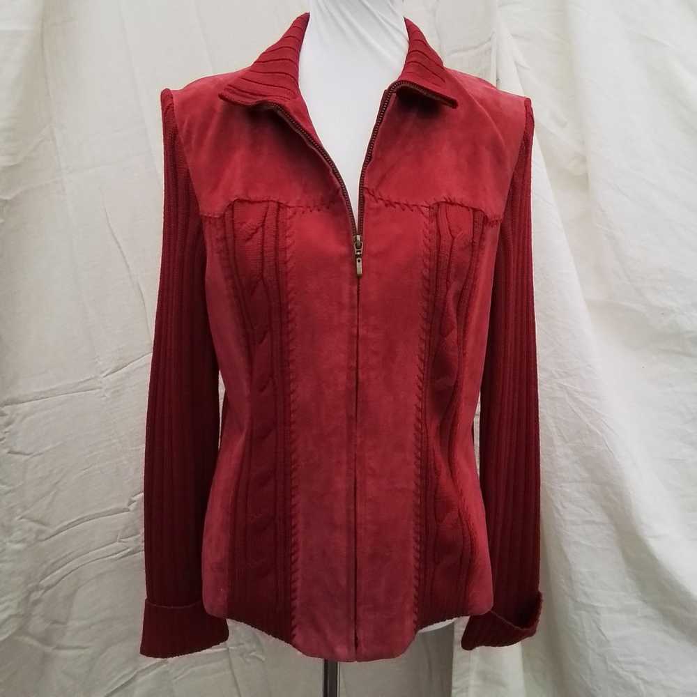 Vintage red suade jacket by Coldwater Creek - image 1