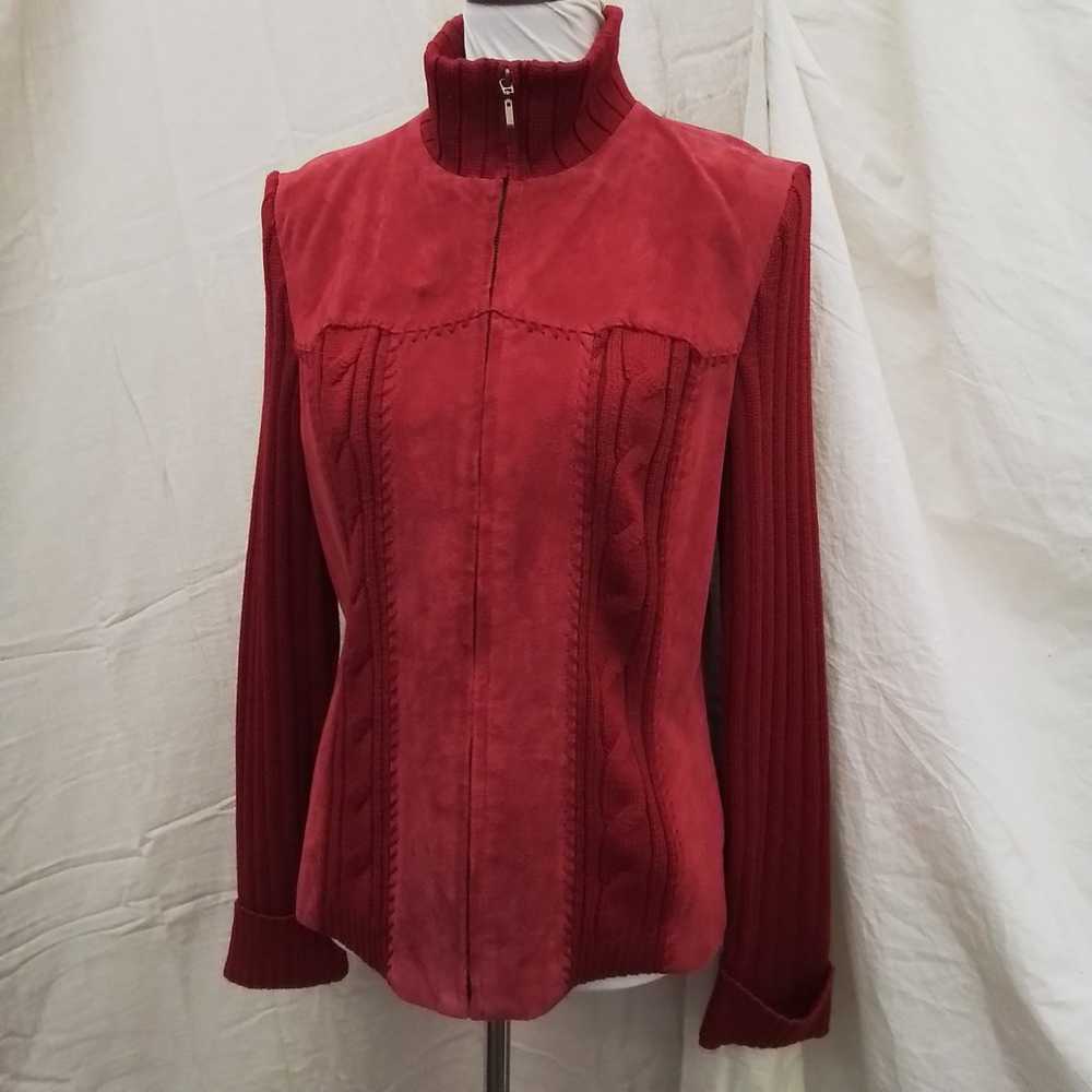 Vintage red suade jacket by Coldwater Creek - image 2