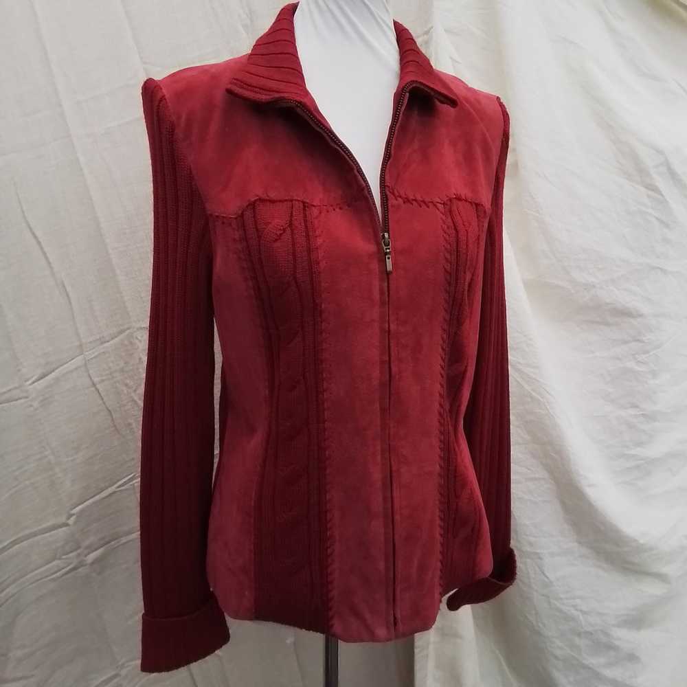 Vintage red suade jacket by Coldwater Creek - image 6