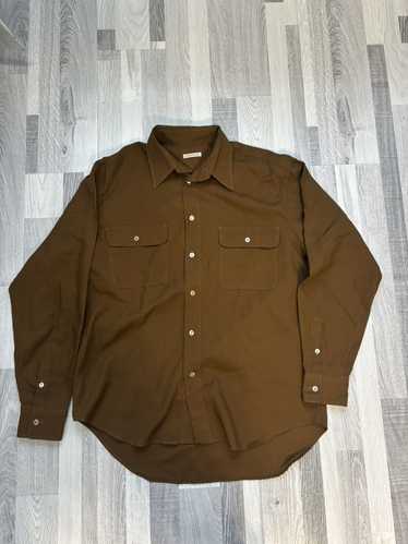 Tokio Kumagai Tokio Kumagai Brown Button Down Wool