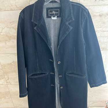 Vintage Brandon Thomas long denim coat jacket - image 1