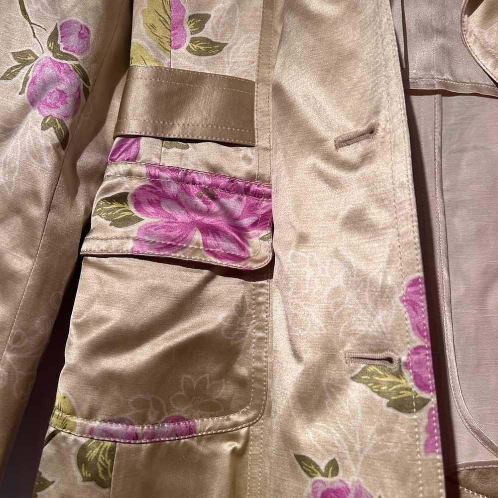 Banana Republic Silk Floral Trench Coat - image 2