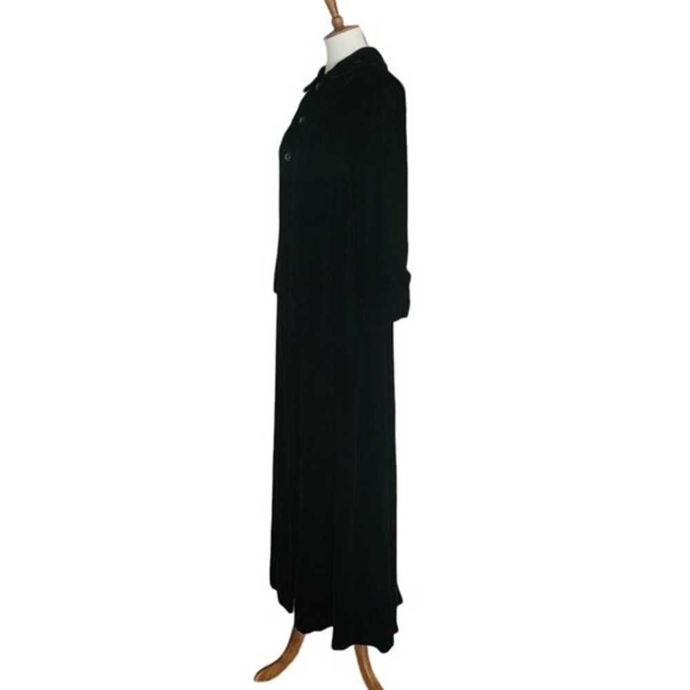 1950's Black Velvet Opera Coat Union Label - image 4