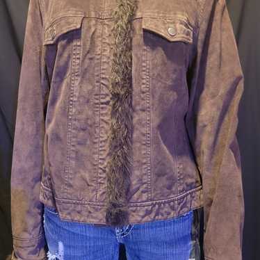 Cold water creek Suede Jacket LG - image 1