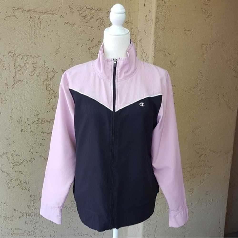 Champion Vintage Pink and Black Jacket - image 2