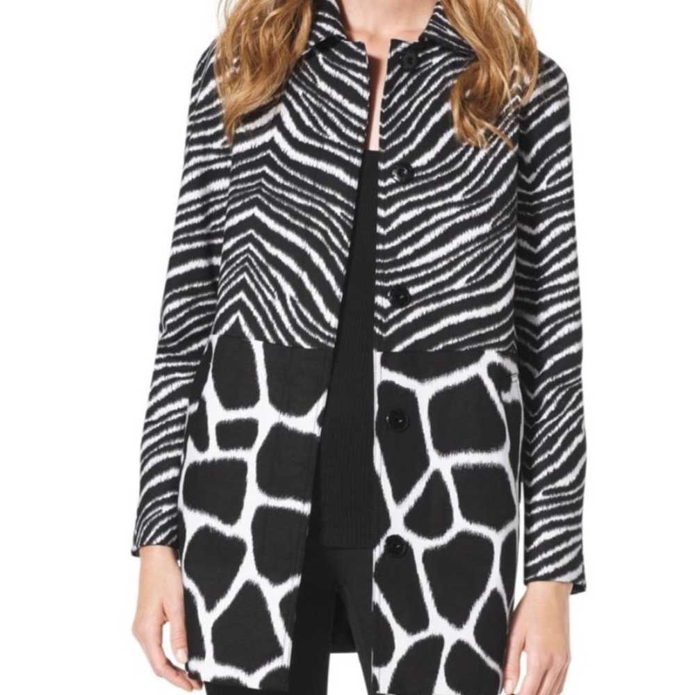 Vintage Retro Michael Kors Animal Print Jacket EU… - image 1