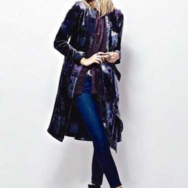 Free People Printed Velvet Jacket - image 1