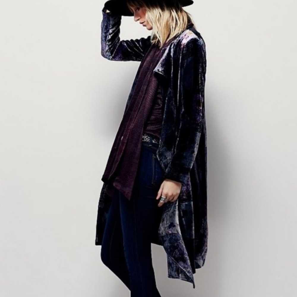 Free People Printed Velvet Jacket - image 3