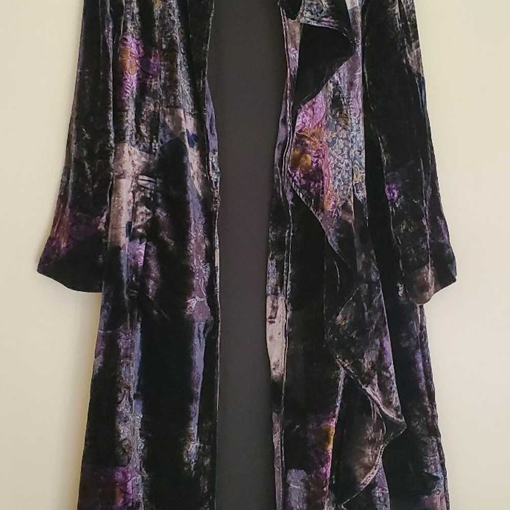 Free People Printed Velvet Jacket - image 6