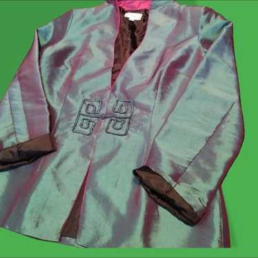 Dragon silk iridescent jacket XL - image 1