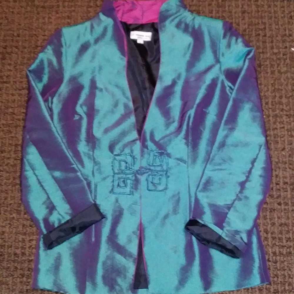 Dragon silk iridescent jacket XL - image 2