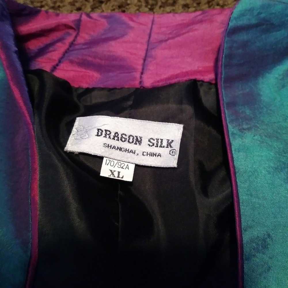 Dragon silk iridescent jacket XL - image 3