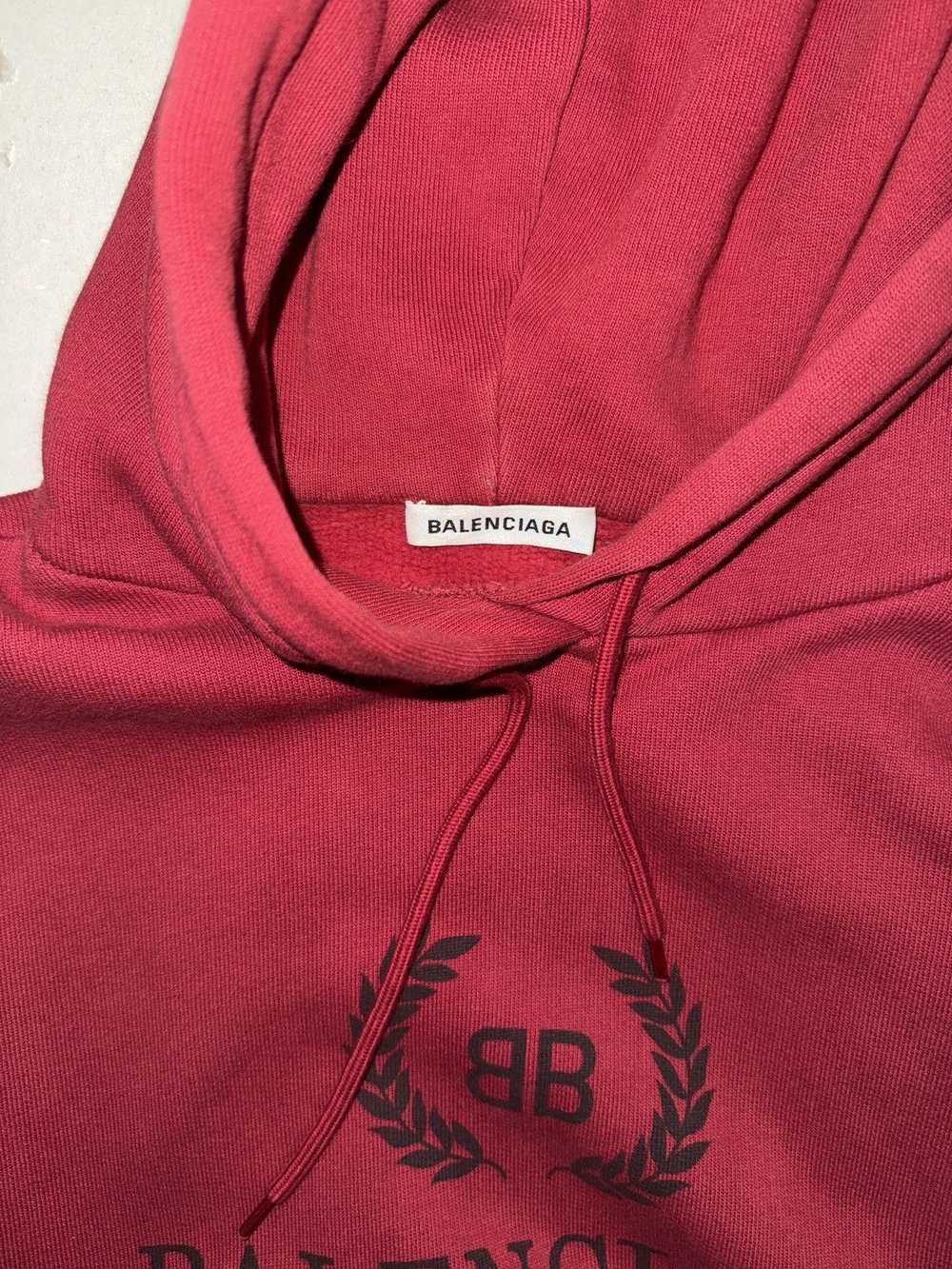 Balenciaga Balenciaga Red Crest Hoodie - image 4