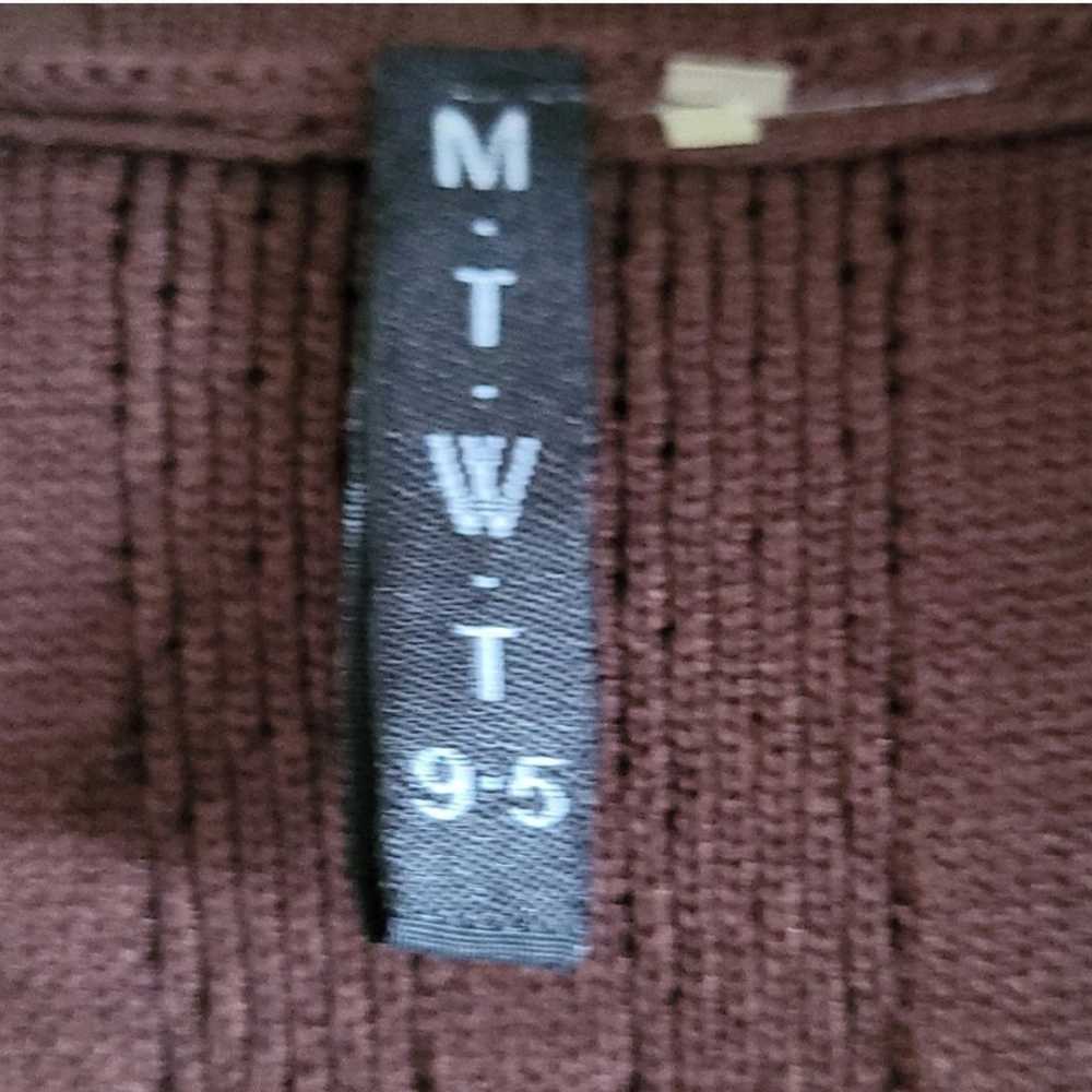 MTWT 9-5 vintage women's sweater
brown size XS - image 5