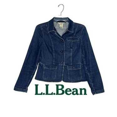 Vintage LL Bean Womens Denim Long SLeeve Jacket XS - image 1