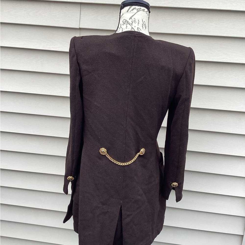 ~St. John Collection 2 long brown cardigan gold b… - image 3