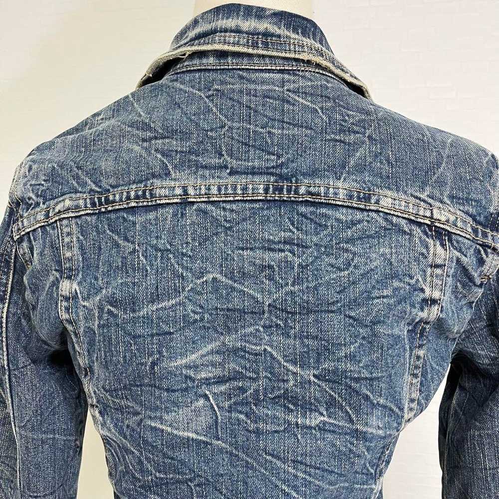 Excellent condition vintage-style damaged denim j… - image 10