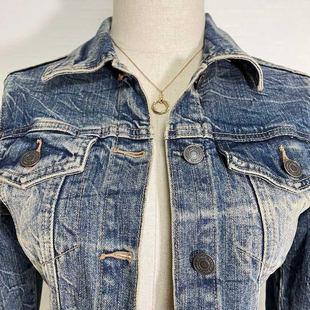 Excellent condition vintage-style damaged denim j… - image 3