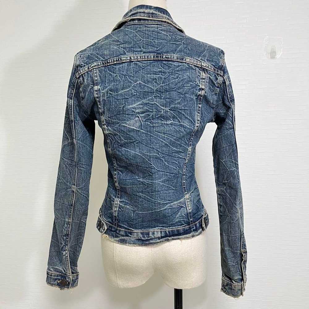 Excellent condition vintage-style damaged denim j… - image 9