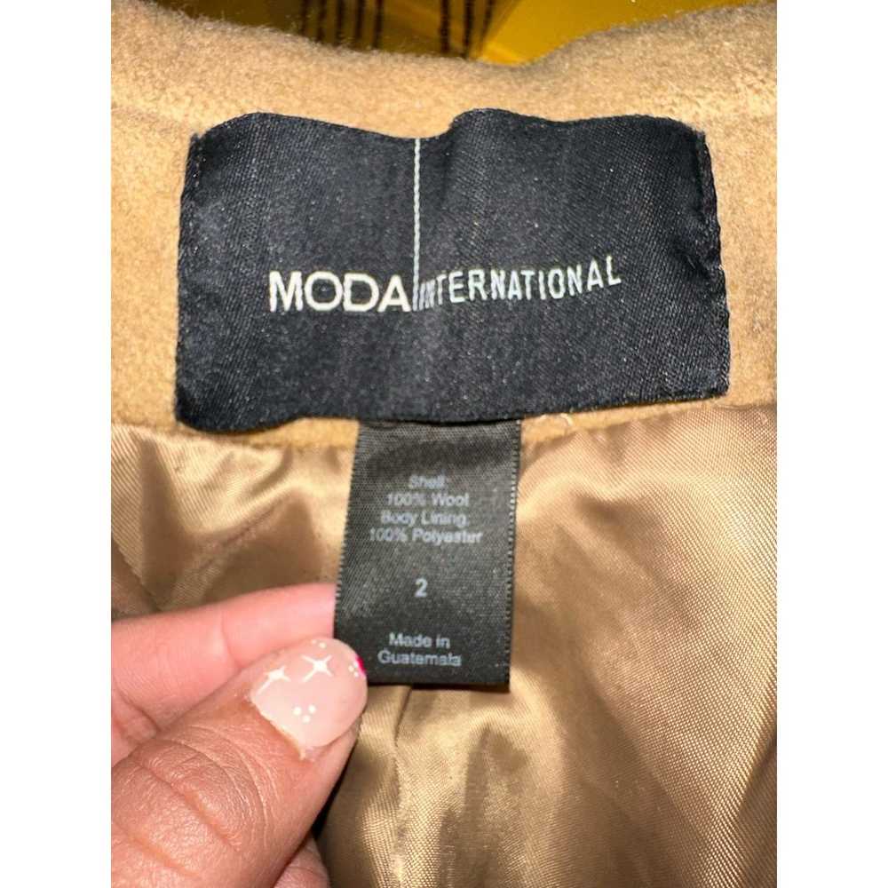 Moda International 100% Wool Hooded Double Breast… - image 4