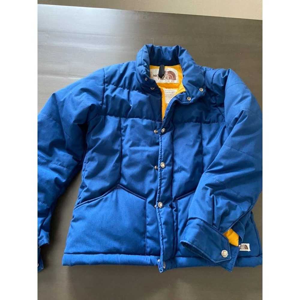 The north face quilted puffer brown label, vintage - image 1