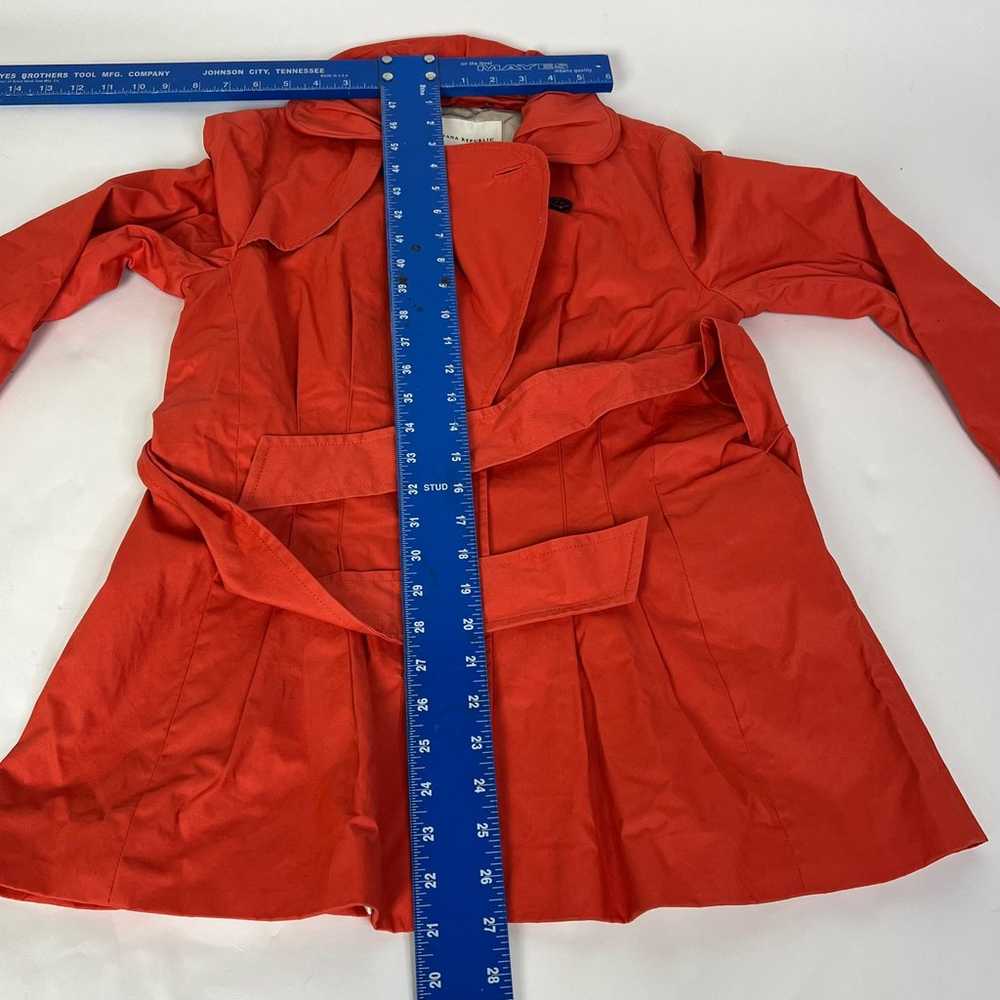 Banana Republic red cotton trench coat jacket - image 4