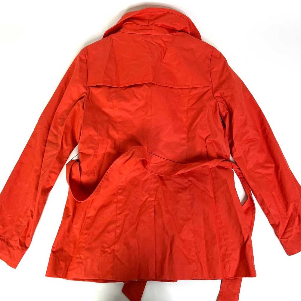 Banana Republic red cotton trench coat jacket - image 7