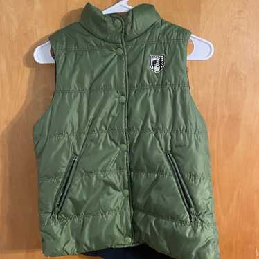 vintage green american eagle puffer - image 1