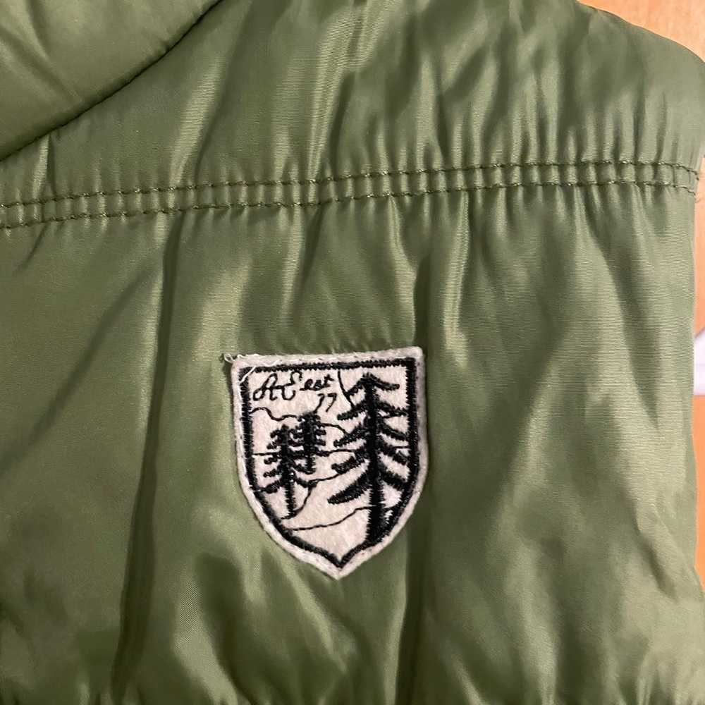 vintage green american eagle puffer - image 2