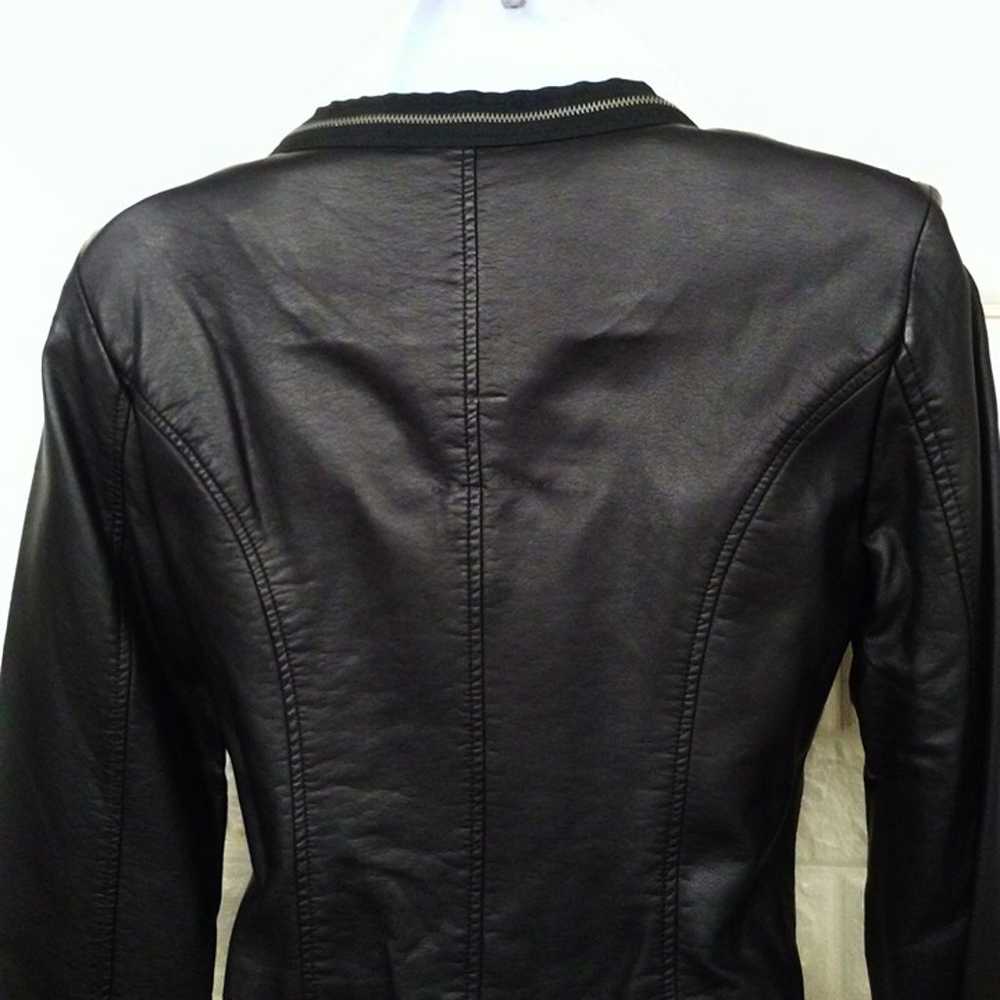 Vintage Y2K G by Guess Vegan Pleather Crop Moto J… - image 10