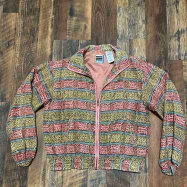 Vintage EVR 100%silk bomber jacket - image 1