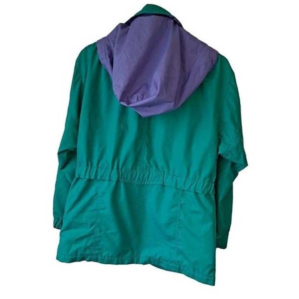 London Fog Women's Size Small Petite Green Zip Up… - image 2