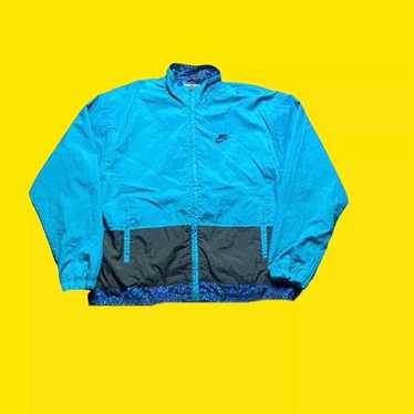 Vintage Nike Full Zip 90s Windbreaker Jacket Teal - image 1