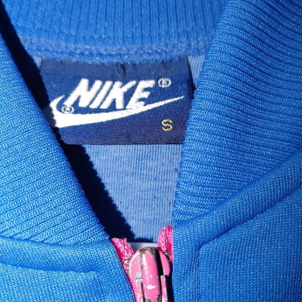 Nike Fleece Zipper Jacket SMALL Vintage Logo Pink… - image 3