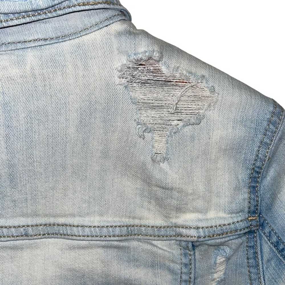 Aeropostale Denim Blue Jean Distressed Jacket Wom… - image 5