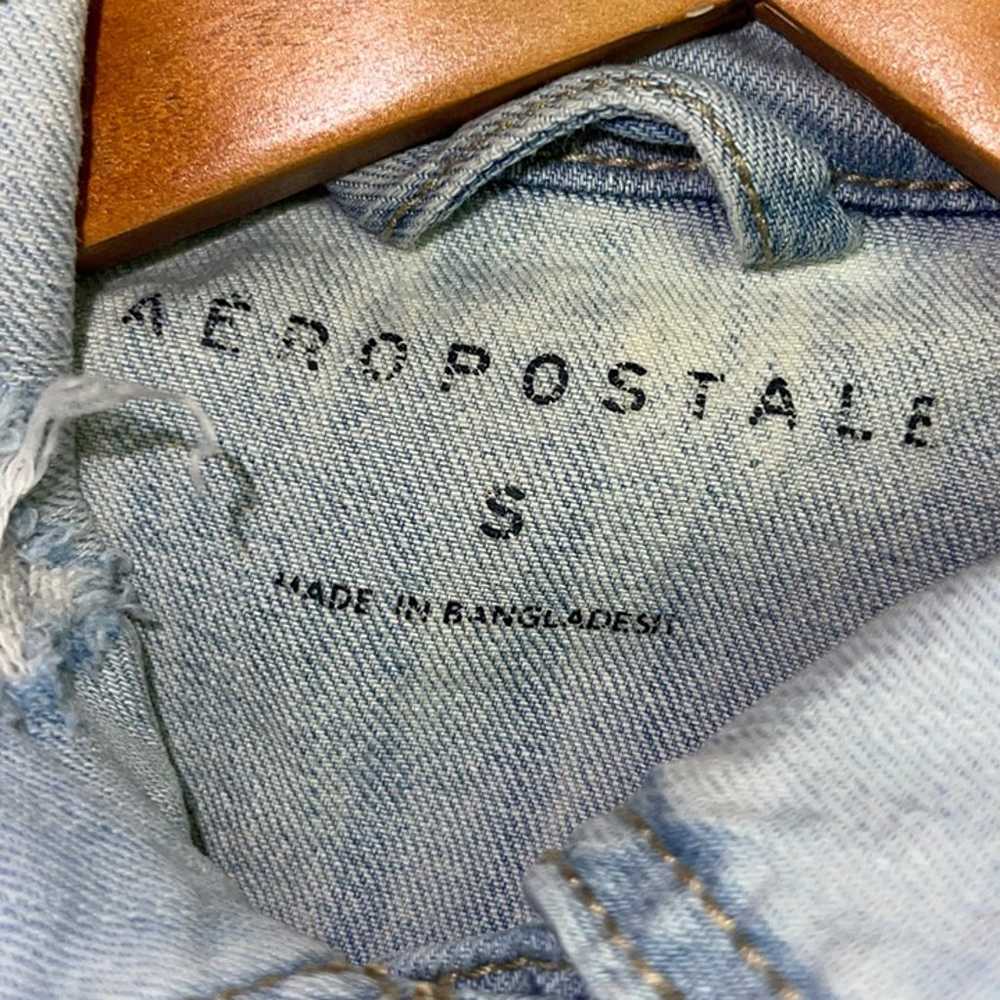 Aeropostale Denim Blue Jean Distressed Jacket Wom… - image 6