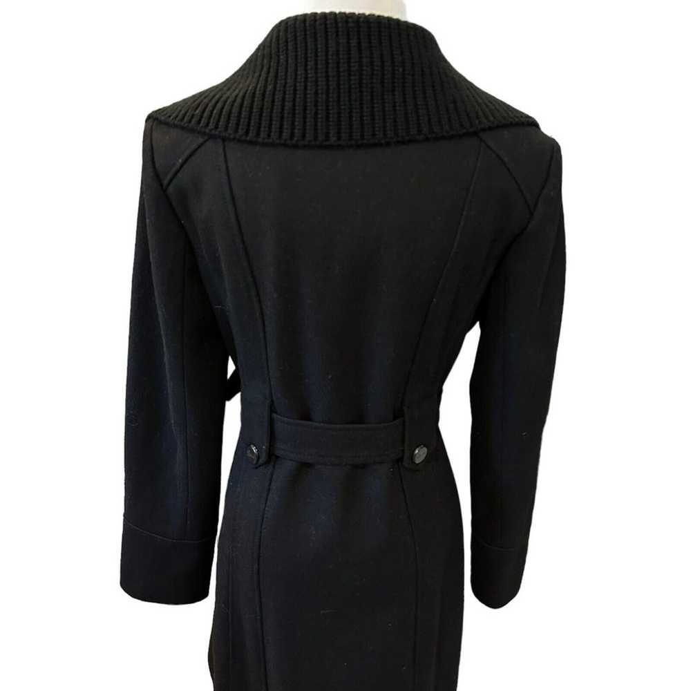 GUESS Women's Black Wool Blend Button & Belt Fitt… - image 9