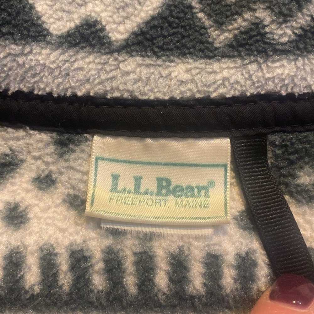 Vintage 90's LL Bean 1/4 Snap Fleece Pullover - image 6