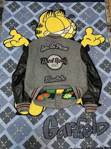 Hard Rock Cafe × Made In Usa × Varsity Jacket Vtg 