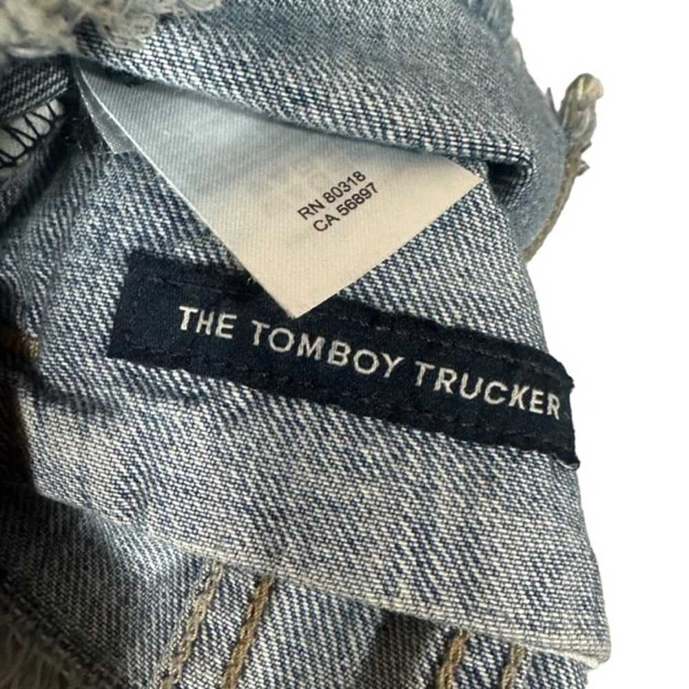 Lucky Brand Tomboy Trucker Raw Hem Collared Butto… - image 8