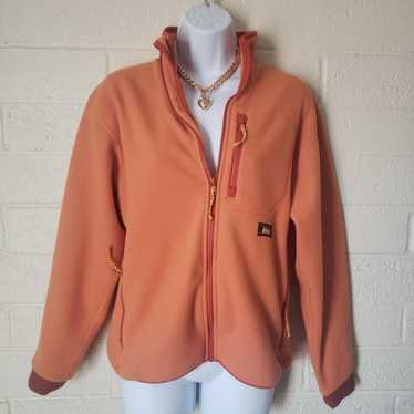 REI Orange Soft Fleece Jacket - image 1