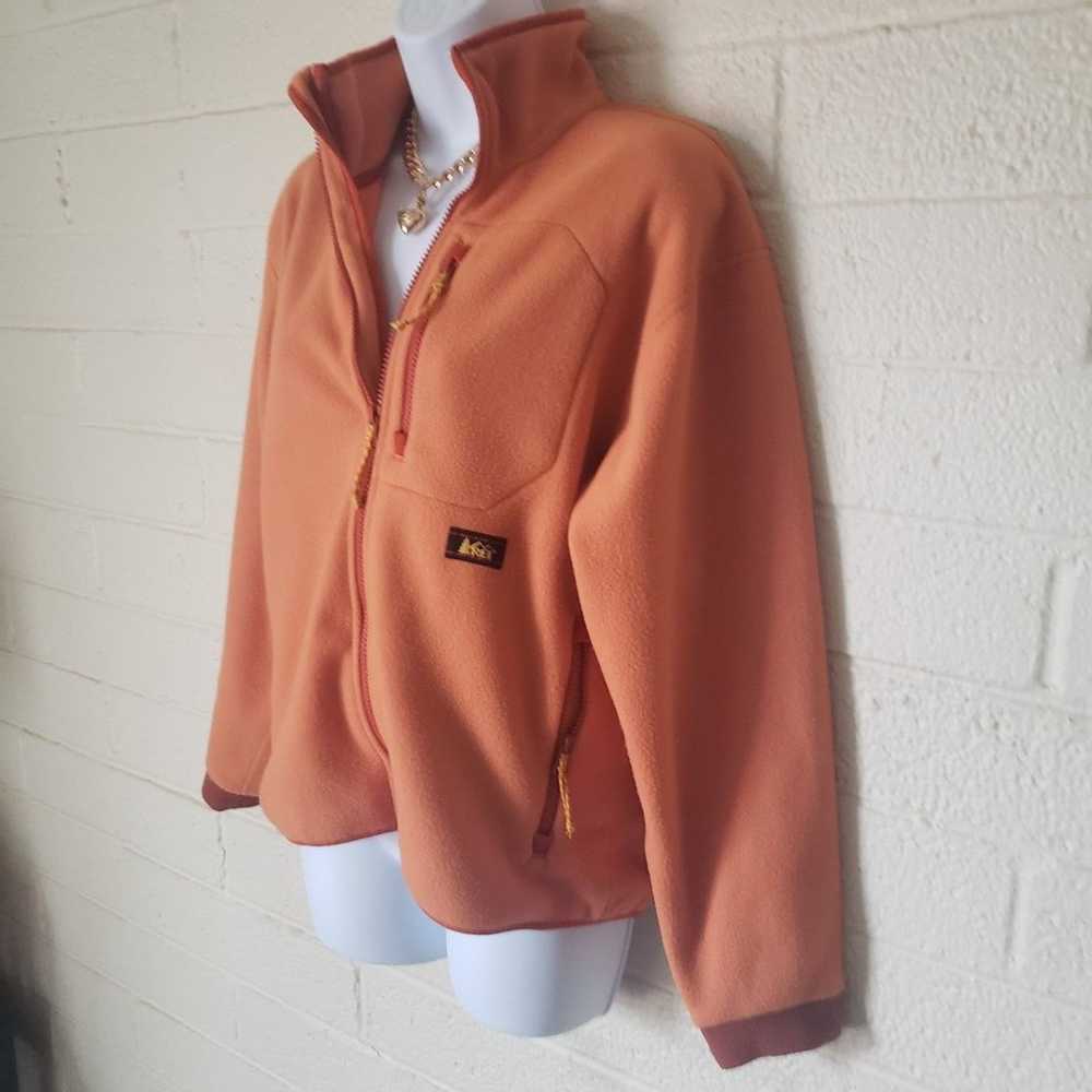 REI Orange Soft Fleece Jacket - image 3