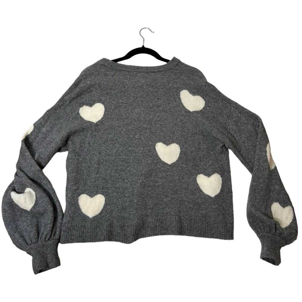 Madewell Madewell l Heart Dot Balloon Sleeve Swea… - image 3